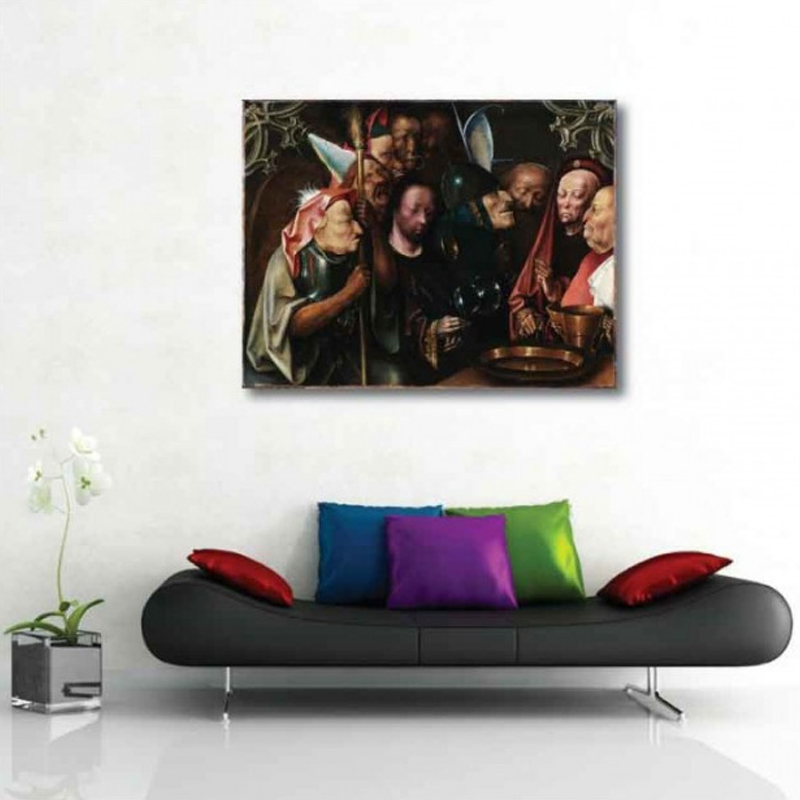 Πίνακας σε καμβά Hieronymus Bosch - Christ Before Pilate - 1520